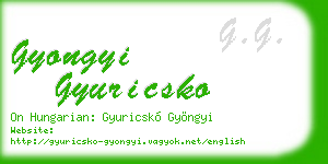 gyongyi gyuricsko business card